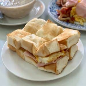 แซนวิชแฮม + ไข่