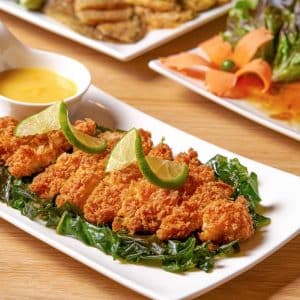 ไก่กรอบซอสมะนาว