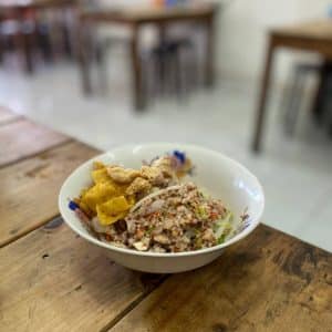บะหมี่แห้งต้มยำ
