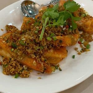 กุ้งแชบ๊วยคั่วพริกเกลือ