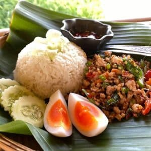 ข้าวกะเพราหมูสับ