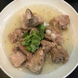 ซี่โครงหมูนึ่งจิ้มเต้าเจี้ยว