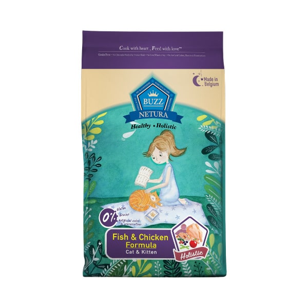 BUZZ Cat Food Netura Holistic Fish _ Chicken Flavor