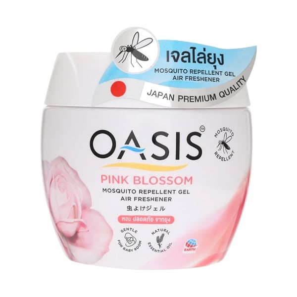 Oasis Mosquito Repellent Gel Air Freshener Pink Blossom