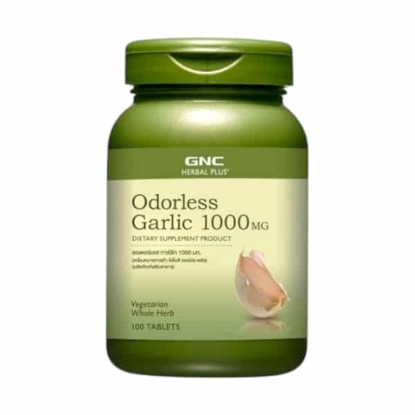 10 GNC อาหารเสริมบำรุงตับ Odorless Garlic 1100mg