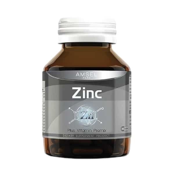 4 Amsel อาหารเสริมบำรุงปอด Zinc Vitamin Premix