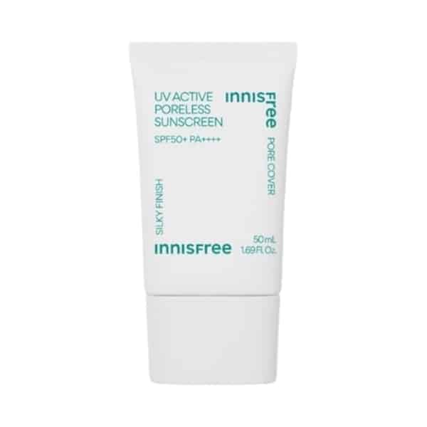 6 Innisfree UV active poreless sunscreen SPF50+ PA+++