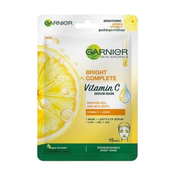 9 Garnier Bright Complete Vitamin C Serum Mask