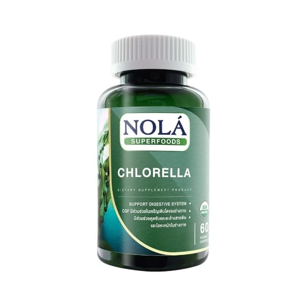 9 NOLA คลอโรฟิลล์ สูตร Chlorella Vegan Capsule